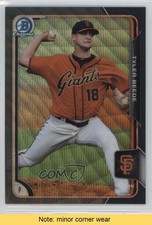 2015 Bowman Draft Asia Exclusive Black Wave Refractor Tyler Beede #191 READ 0x1