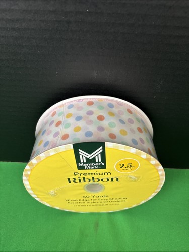 Nastro bordo cablato premium Member's Mark 2,5" larghezza x 50 iarde multi pois