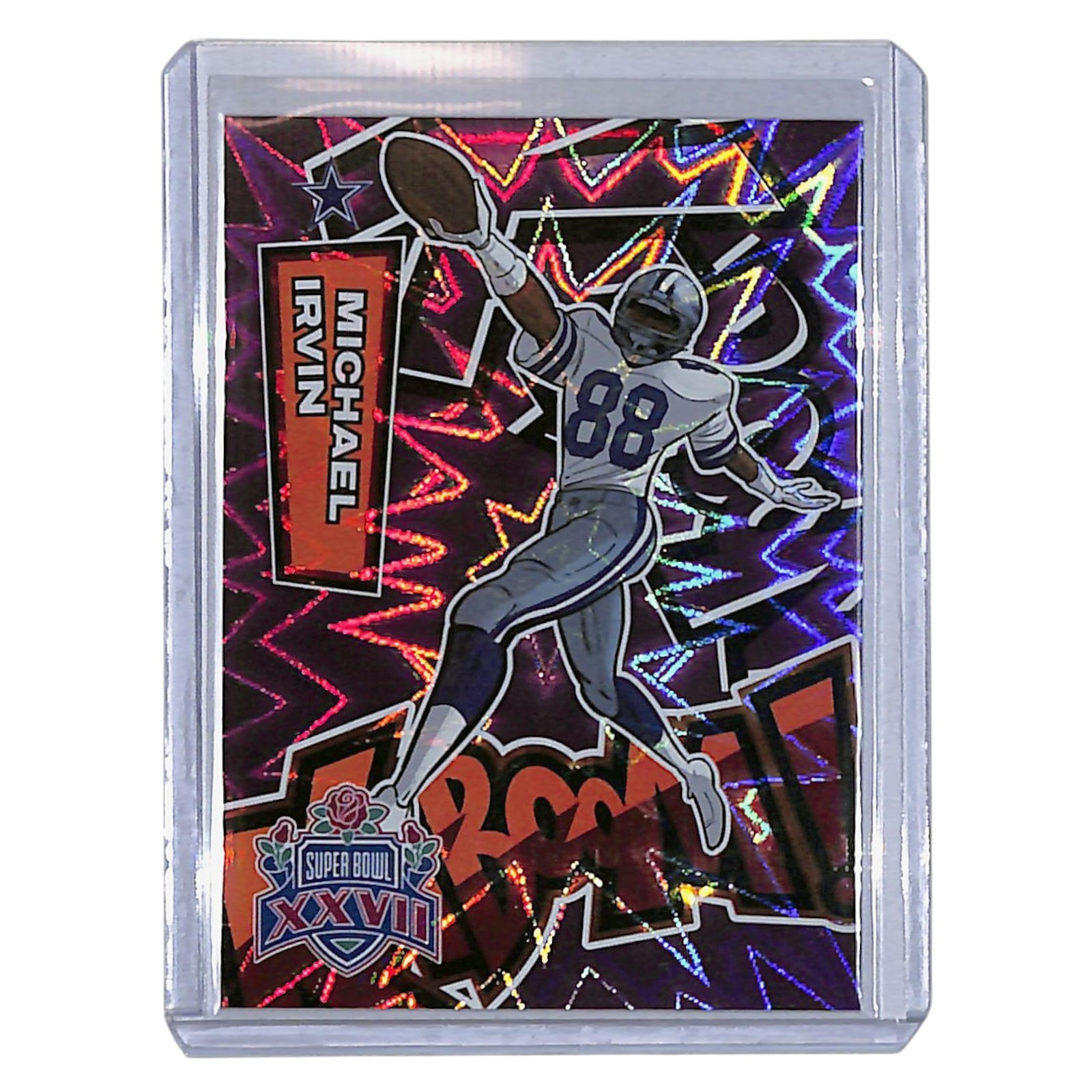 2025 Panini Absolute FOTL Michael Irvin Super Bowl SSP Purple Kaboom ULTRA RARE!