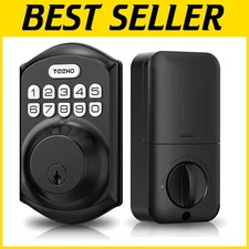 Smart Keyless Entry Deadbolt Lock - Matte Black