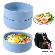 ,Air Fryer Safe Dishes Bowl,BPA Free | 3 Pcs Silicone Air Fryer Egg Mold