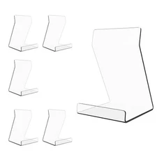  Acylic Upright Display Stand Clear Display Holder Easel Base 6PC 6 Inch