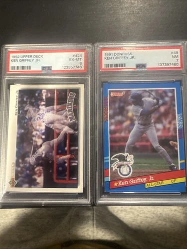 Set Of Ken Griffey Jr PSA Graded Cards