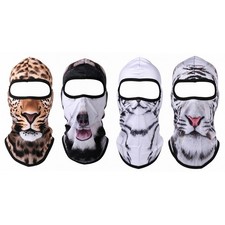 Men's Novelty Animal-Theme Balaclava Face Mask Cosplay Neck Gaiter Cover Beanie