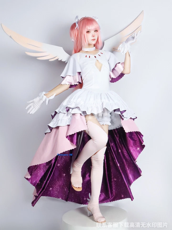 Puella Magi Madoka Magica Kaname Madoka Cosplay Costume Outfit Anime Carnival - Image 3 of 4