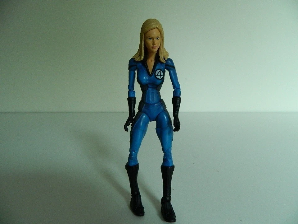 Figura Articulada Mujer Invisible Toy Biz-Marvel 2002 Fantástica 4 6" Power Blast Foto 4 de 4