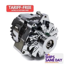 Powermaster 37861, One Chrome Fits Gm Cs130 140 Amp Alternator Performance Parts