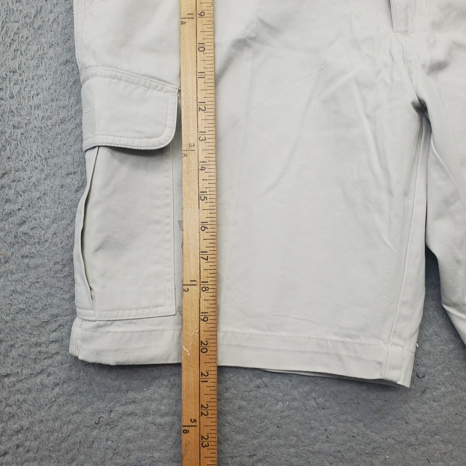 Pantalones Cortos Khakis by Arrow Para Hombre 34W Tostado Calce Clásico Informal Cómodo Bolsillo de Carga Foto 3 de 4