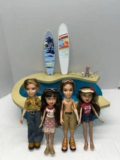 Vtg Sun Kissed Summer Dana Splash ‘N’ Dance Pool With 4 Dolls Accessories 2004