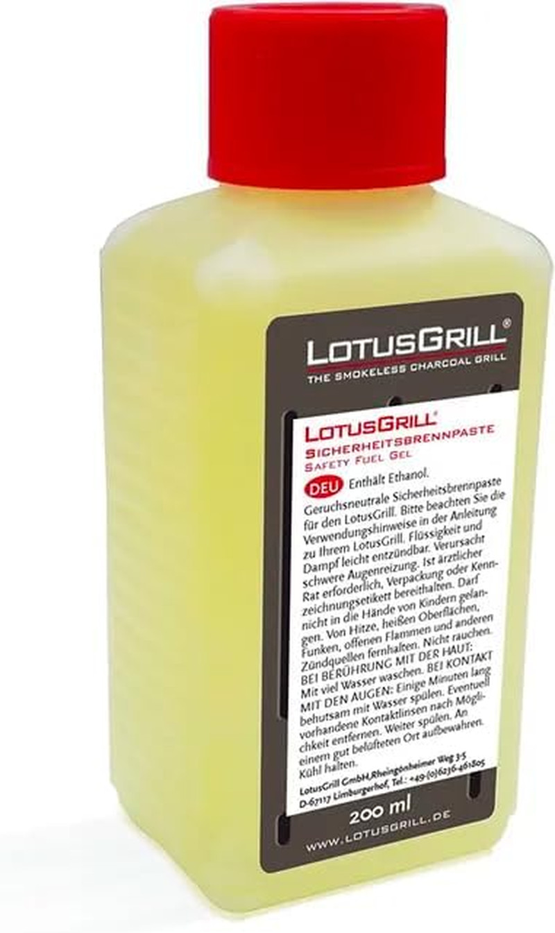 LotusGrill Kit Completo: Carbone Faggio 2.5kg e Gel Accenditore - 2