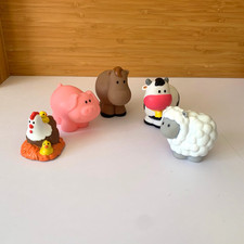 ELC Happyland Farm Animals x 5 Horse Hen Pig Cow Sheep