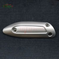 Passend FüR Piaggio X EVO X7 X8 X9 125 200 250 Motorrad Auspuff Abdeckung Silber