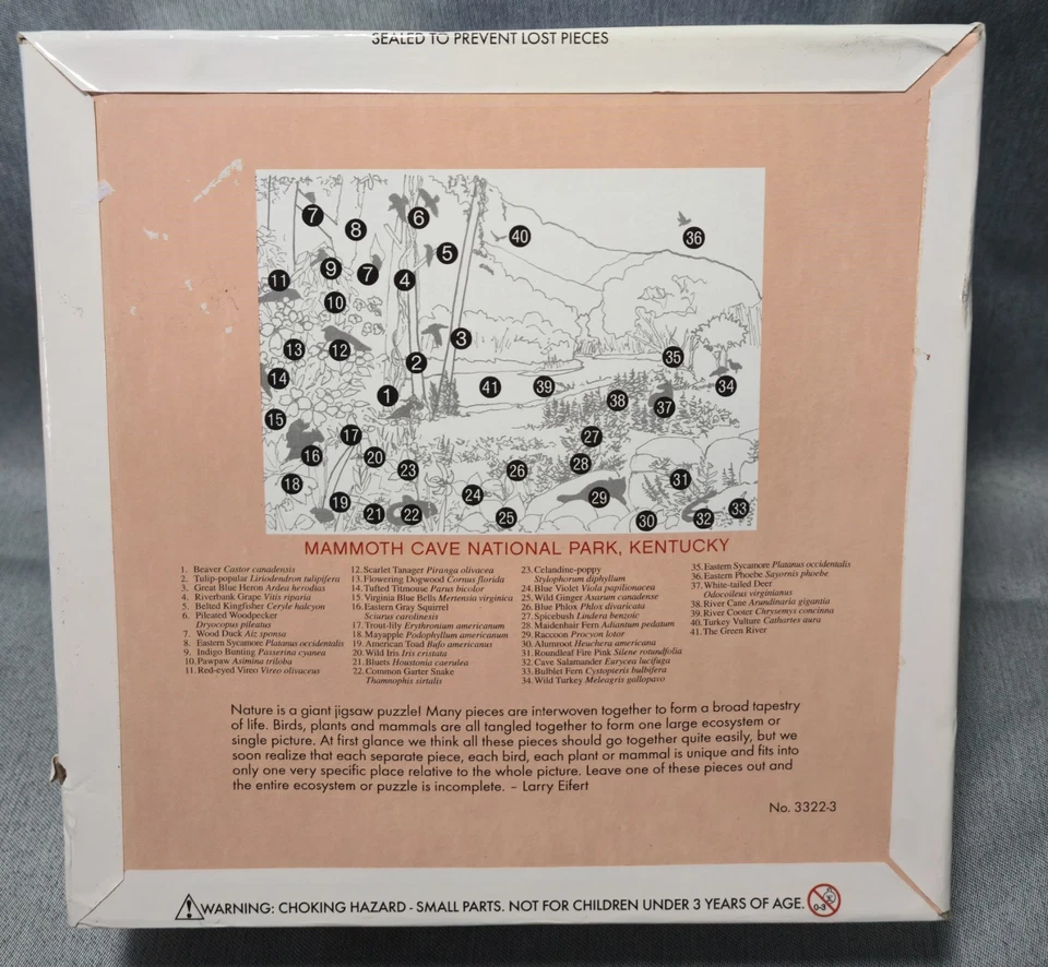 Larry Eifert National Parks & Preserves 1000pc Puzzle Mammoth Cave, KY 27"x20" - Image 2 of 4
