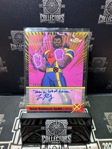 2024 Topps Finest X-Men '97–Isaac Robinson-Smith as Bishop Voice Actor Auto /50