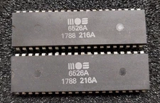 2x MOS 6526 A Commodore 64 CIA with same date code (1788)
