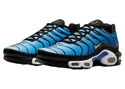 Nike Air Max Plus OG Men's Multi Sz Black/Chamois-Sky Blue DX0755-001 Fast Ship