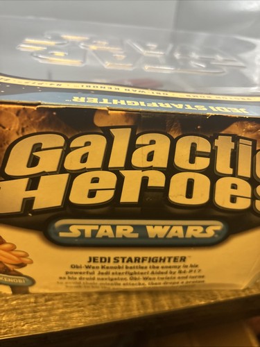 Star Wars Galactic Heroes Obi Wan Jedi StarFighter Droids Clone Wars Figure Set - Picture 8 of 13