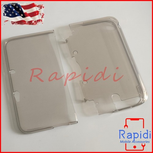 For Old Nintendo 3DS LL / XL TPU Silicone Clear Black Protective Case Soft Cover - Picture 13 of 21
