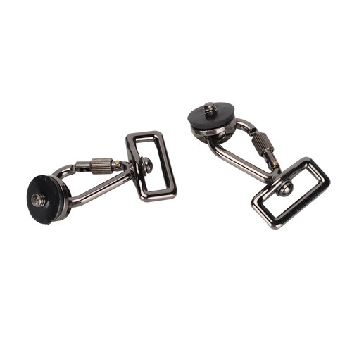 Set 2 ganci tracolla per fotocamera reflex e vite in metallo installazione rapida da 1/4 di pollice per FG - Foto 18 di 22