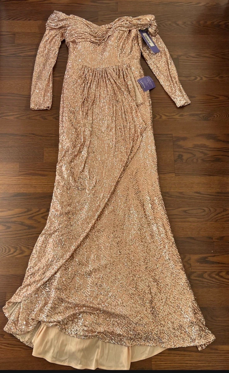 ebay rose gold dress Stars Collide Lace-Up Back Knee Length Sequin Dress Rose Gold main image 0