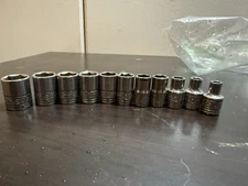 Snap On and S-K Tools 1/4 Sockets 6 Point 4mm-14mm Made In USA