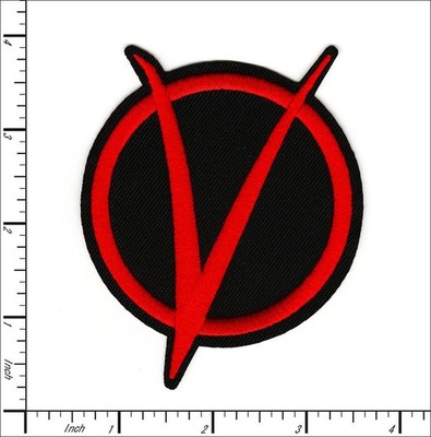 30 Pcs Embroidered Iron on patches V for Vendetta  78x102mm AP024vV