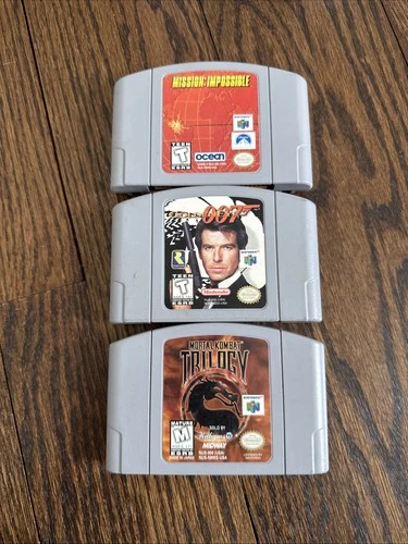 N64 Action Bundle GoldenEye 007 + Mortal Kombat Trilogy + Mission Impossible