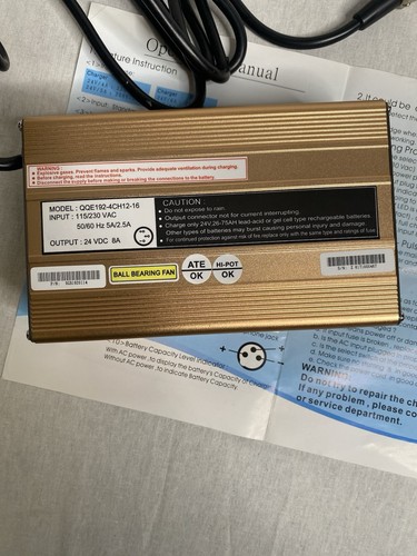 Q2T Battery Chrger for 24v lead-acid batteries 8A ooutput Fast/Deep/Float modes - Picture 4 of 8