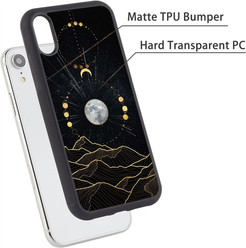 Eclipse Moon Print Covers For iPhone X XS 11 12 13 14 15 Pro Max - Picture 173 of 240