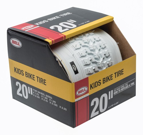 Bell Sports 7091034 White Rubber Bicycle Tire 20 x 1.75 - 2.25 in.