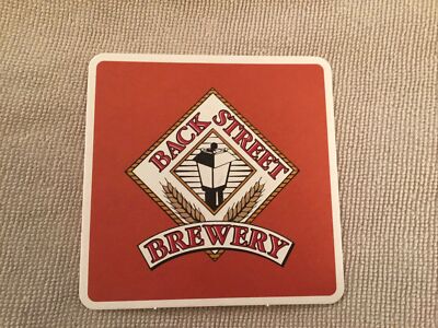 Back Street Brewery Beer Coaster, CA (red)