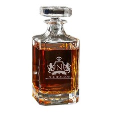 Custom Engraved Whiskey Decanter with WPS Designs
