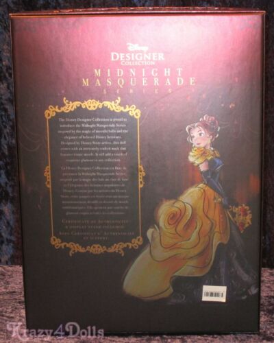 Disney Designer Midnight Masquerade Collection Belle Limited Edition Doll