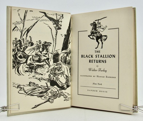 THE BLACK STALLION RETURNS Walter Farley 1945 17th Printing Signed HBDJ VGC - Imagen 6 de 8
