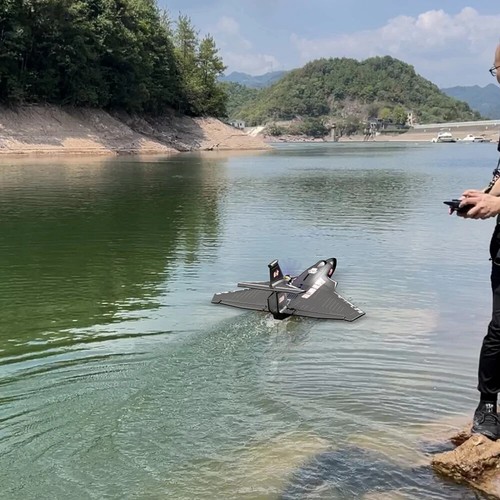 RC Airplane Warbird Fighter Seaplane Raptor H650 Sea Land Air 490mm Wingspan RTF - Picture 5 of 6