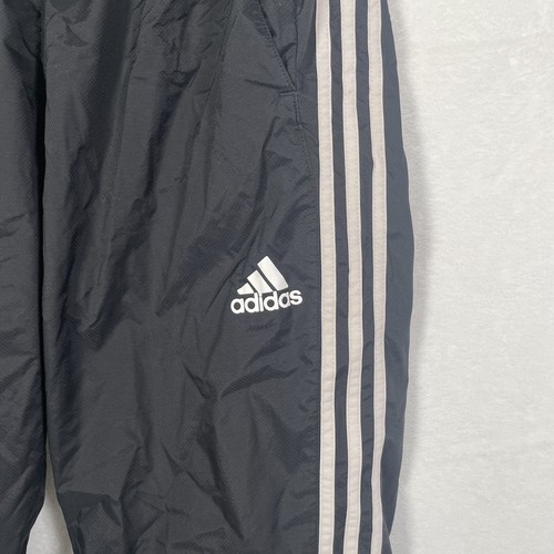 Adidas Trainingshose Herren L schwarz gestreift Climalite Tracksuit Ankle Zip Athleisure - Bild 3 von 15