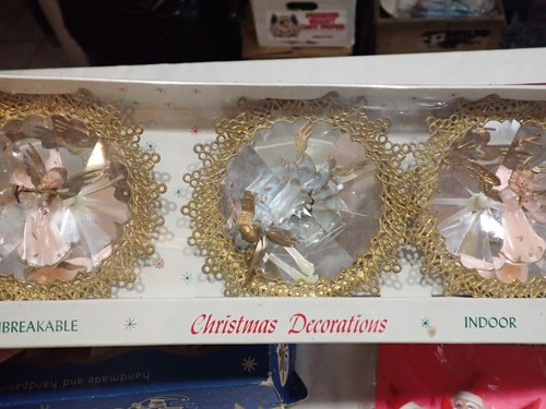 Lot Vintage Glass 20mm Assorted Color Ball Feather Tree Christmas Ornaments - Picture 13 of 14