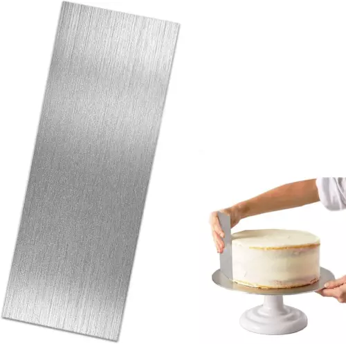8.6 Inch Stainless Steel Cake Scraper Metal Scraper for Cake Smoother Leveler Sc