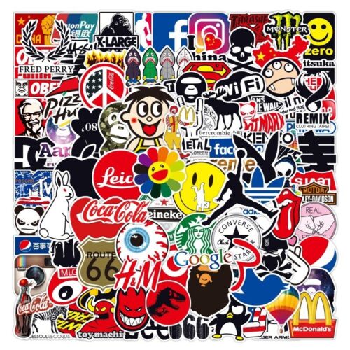 500 New Random Skateboard Stickers bomb Laptop Luggage Decals Dope Sticker Lot - Picture 2 of 5