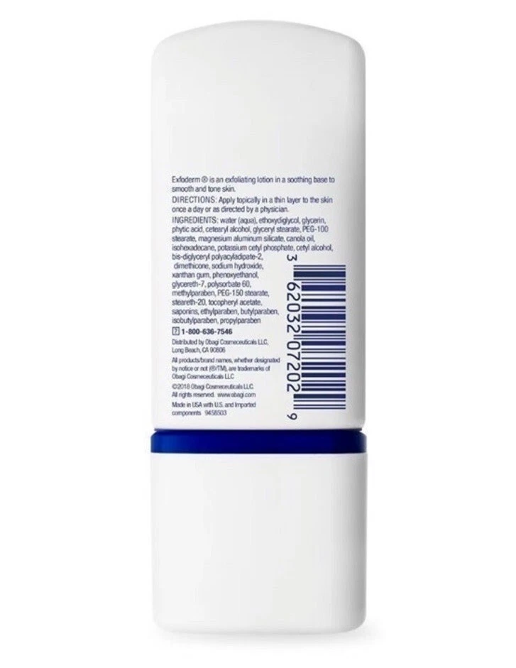 New SEALED Obagi Nu-Derm EXFODERM  AM 4 skin smoothing lotion 2 oz  57g BNIB - Image 2 of 4