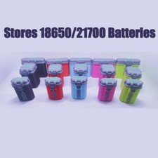 Portable Tactical Battery Storage Box Holder for 18650/21700 Battery Organizer