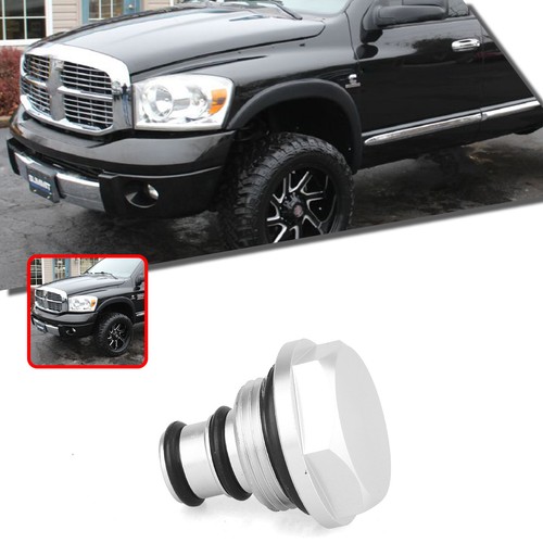 Car Turbo Solenoid Plug Billet Parts For Dodge Ram 2004-2008 Silver Aluminum New - Picture 3 of 14