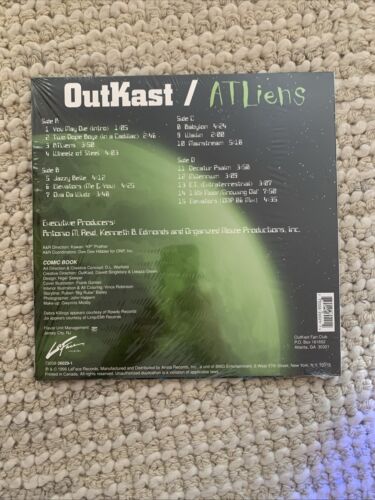 Outkast ATLiens Vinyl 2 LP-2005 Yellow Labels LaFace 73008-26029-1 Record EX+/EX - Picture 2 of 10