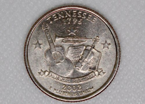 2002 P Tennessee State Quarter Mint Error Obverse Double Die on Dollar 5.7 Grams - Picture 2 of 5