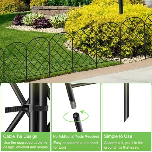 Flower Edging Decorative Garden Fence Metal Wire Border Animal Barrier - Picture 7 of 9