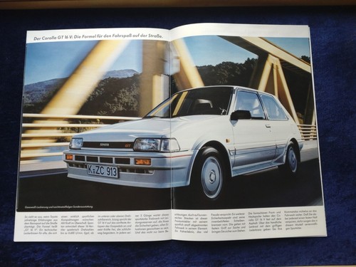 Toyota Corolla GT 16 V Liftback Limousine Compact Prospekt 2.1986 - Picture 10 of 12