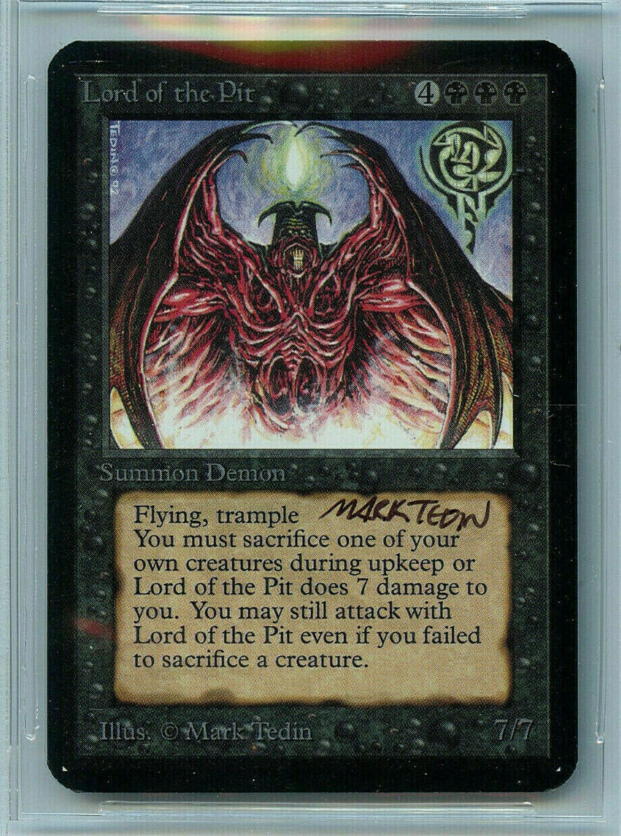 MTG Alpha Lord of the Pit BGS 9 Mint BAS 10 Signed Magic MTG Alpha Lord of the Pit BGS 9 Mint BAS 10 Signed Magic