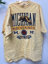 1992 Yellow Michigan Wolverines Final Four T-shirt XL
