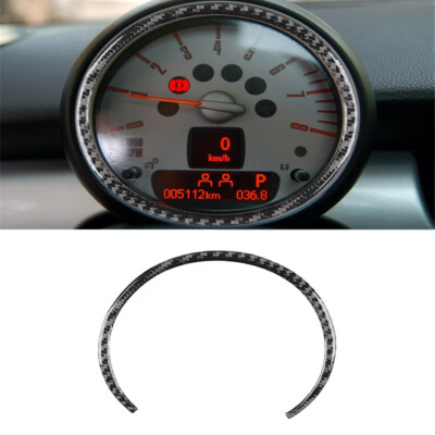 For Mini Cooper R55 R56 R57 07-10 Carbon Fiber Dashboard Tachometer Panel Cover