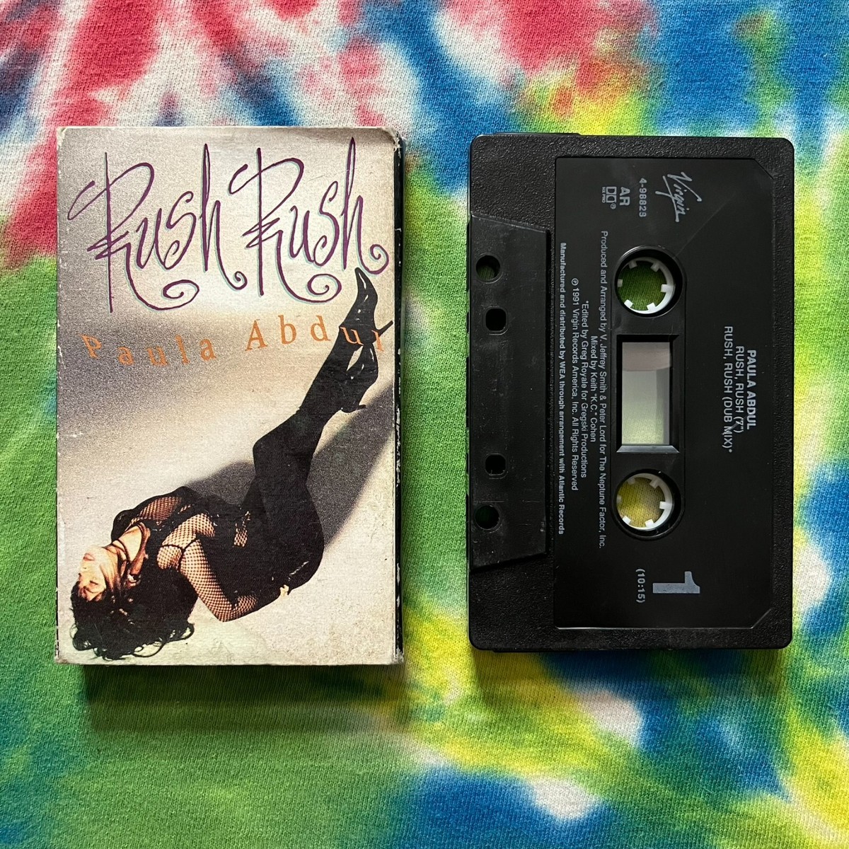 Paula Abdul Rush Rush b/w Rush Rush Dub Mix Cassette Tape Single